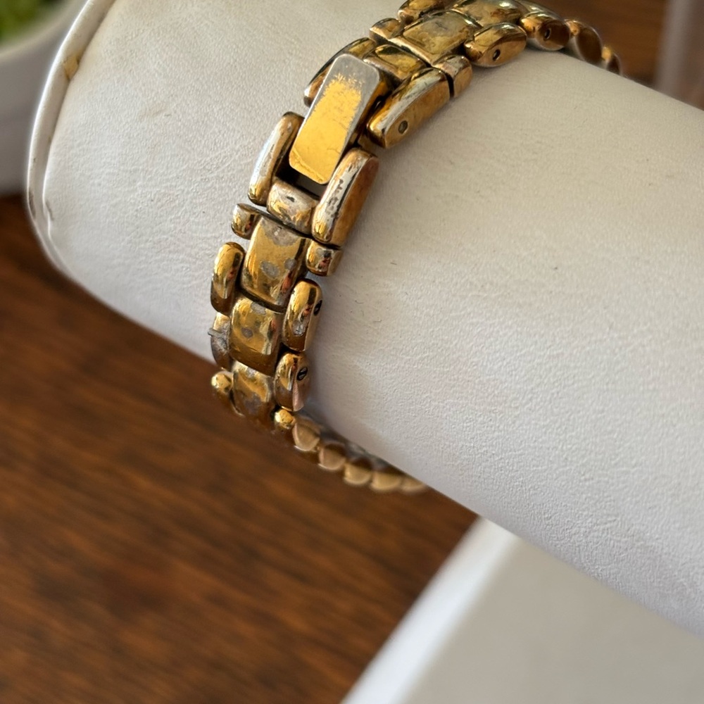 Anne Klein Gold and White Women's Watch - Picture 7 of 9